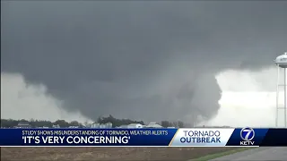 'It's very concerning': Study shows misunderstandings of tornado, weather alerts
