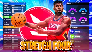 *NEW* CONTACT DUNKS ON A STRETCH FOUR BUILD! BEST SLASHING STRETCH FOUR BUILD NBA 2K21 CURRENT GEN!