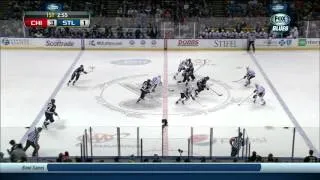 Patrick Kane wrist shot goal 3-1 Chicago Blackhawks vs St. Louis Blues 12/28/13 NHL Hockey