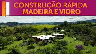 Casa de Campo de Madeira e Vidro