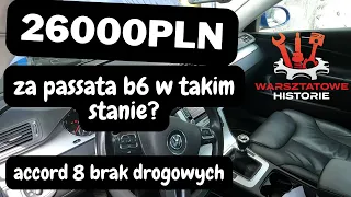 Passat 2.0 tsi za 26000 PLN czy to nie za drogo # Honda accord brak świateł drogowych