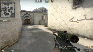 CSGO 1v5 Ace on Dust 2