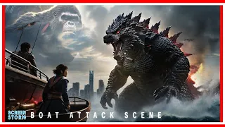 Witness the Thrilling Boat Attack in Godzilla Minus One (2023) - Unseen Footage Revealed!