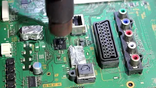 Completely dead Sony TV repair steps SONY KD-49X8305C