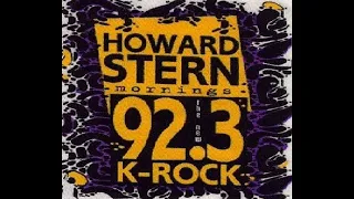 92.3 WXRK (The Howard Stern Show) (New York City) (9-11-2001)