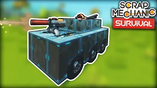 I Built a Micro Tank for Invading Warehouses! (Scrap Mechanic Survival Ep.23)