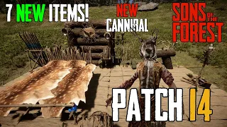 Sons of Forest Patch 14! NEW Items, NEW Cannibal, 3 NEW Traps & MUCH More!