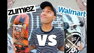 WALMART VS ZUMIEZ SKATEBOARDS | *Same Brand Different Shop!*