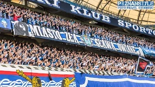 LECH POZNAŃ - Ruch Chorzów (22.04.2017): doping kiboli Kolejorza