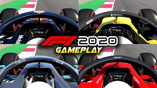 F1 2020 Gameplay: RAW ENGINE SOUNDS! - Mercedes, Honda, Renault & Ferrari (No Commentary)