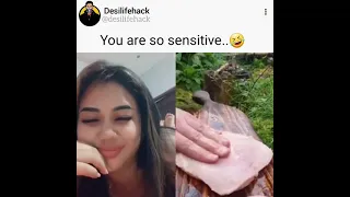 TIKTOK GIRL'S  REACTIONS TO SLAPPING CHICKEN BREASTS || SATISFYING REACTION