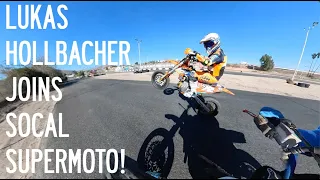 Lukas Hollbacher Rides with Socal Supermoto!!!