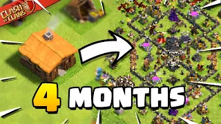 My 4 Month Progress in Clash of Clans!