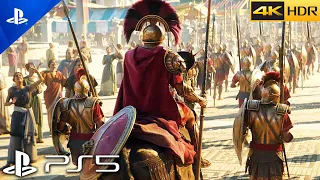 Spartan Army Cinematic Battle NEW Scene[4K 60FPS HDR]PS5 Action Fantasy