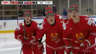 Deryabin scores for Belarus vs. Russ at 2018 WJC -- 12/29/17