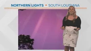 New Orleans weather: unbelievable Northern Lights display, gorgeous weather