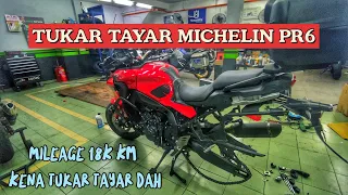 Pasang Tayar Michelin PR6/Road6 untuk TRACER 9GT | Mantap!!!!!! |