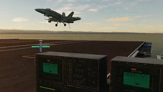 F/A-18C Hornet: автоматическая посадка на авианосец ACL в DCS