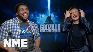 Millie Bobby Brown and O'Shea Jackson Jr on monsters, bunkers, and Ice Cube fighting Godzilla