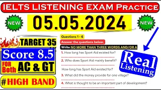 IELTS LISTENING PRACTICE TEST 2024 WITH ANSWERS | 05.05.2024