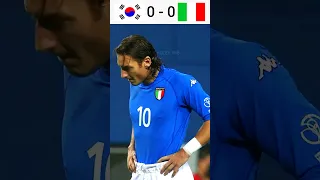 South Korea vs Italy | Round of 16 World Cup 2002  #shorts #football #scandal