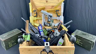 Special Military Ammunition Chests, Toy Realistic Golden Desert Eagle Weapons,  And Other Weapons