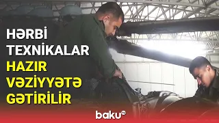 Hərbi texnika payız-qış mövsümündə istismar rejiminə keçirildi - BAKU TV