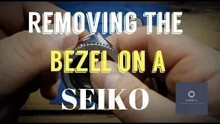 How to remove a watch bezel on your Seiko SKX