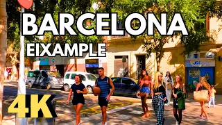 Walking in Barcelona, Part 2: Eixample District, 4K #barcelona