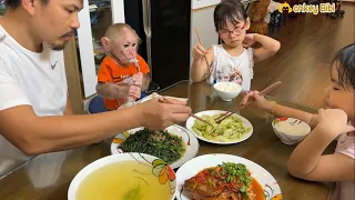 Super Cute BIBI having party with family