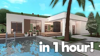 building a house in 1 hour in bloxburg