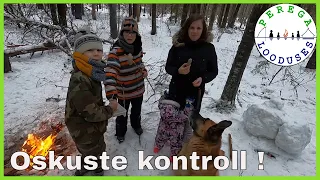 Kalal ja metsas grillimas. Pille - Riin näitab oskusi