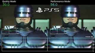 RoboCop: Rogue City (PS5) Performance vs Quality Modes Gameplay (Frame Rate Comparison)