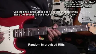 3 Easy ONE RIFF 12 Bar Blues GUITAR LESSONS with TABS @EricBlackmonGuitar