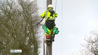 Work to restore power to thousands of homes after Storm Eunice