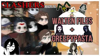 Slashers react to CREEPYPASTA & WALTEN FILES (ORIGINAL)