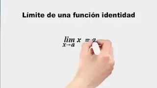 Teorema 2: Límite de una función identidad