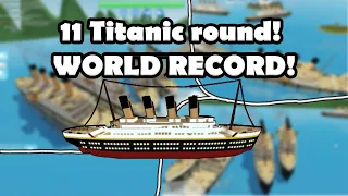 11 TITANIC ROUND! *WORLD RECORD* | ROBLOX: SharkBite