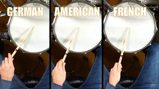 German vs French vs American Grip - Daily Drum Lesson