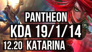 PANTH vs KATA (MID) | 19/1/14, Legendary, 700+ games, 1.0M mastery | EUW Master | 12.20