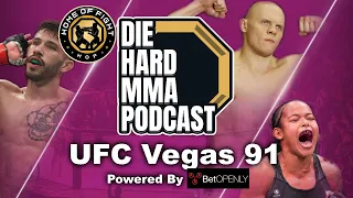 UFC Vegas 91 Nicolau vs Perez | The Die Hard MMA Podcast UFC Vegas 91 Betting Picks & Predictions