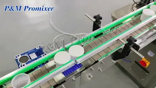 P&M Promixer Automatic Single-head Bottle Filling, Capping, Labeling and Collecting Production Line