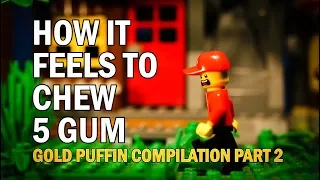 How it Feels To Chew 5 Gum in Lego | Gold Puffin Compilation Part 2