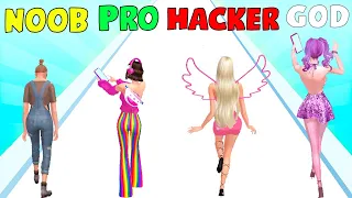 NOOB vs PRO vs HACKER vs GOD in Streamer Rush