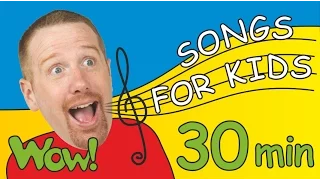 Songs for Kids from Steve and Maggie + More | 30 Minutes of Fun for Children