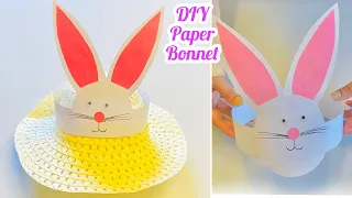 How to Make a Cute Paper Bonnet / Easy DIY Bunny Headband / Simple DIY Easter Hat /#Nummtube