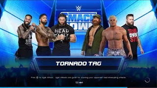 The Bloodline Vs Sami Zayn, Cody Rhodes & Kevin Owens ( Fantasy Match 2023 ) WWE2K22