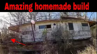 Bidding jobs one cool old homemade paddle wheel boat and a airplane crash