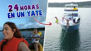 24 HORAS EN UN YATE 🛥 CON EL EX TEAM JUKI 😱 Kimberly Loaiza