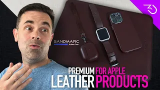 Best MacBook Sleeve in 2024! Sandmarc leather iPhone Pro & AirPods case, watch band review